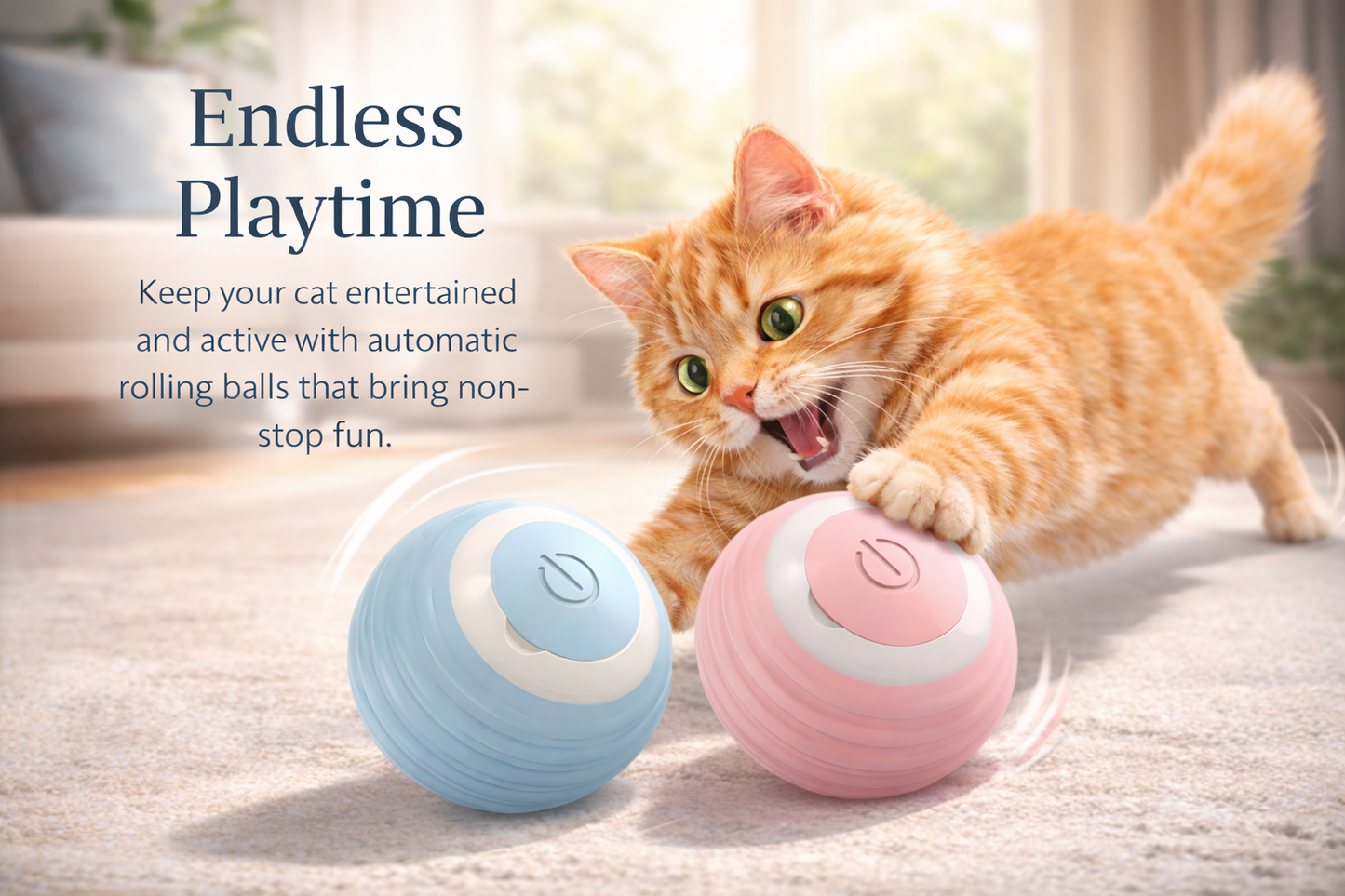 Smart Interactive Cat Ball